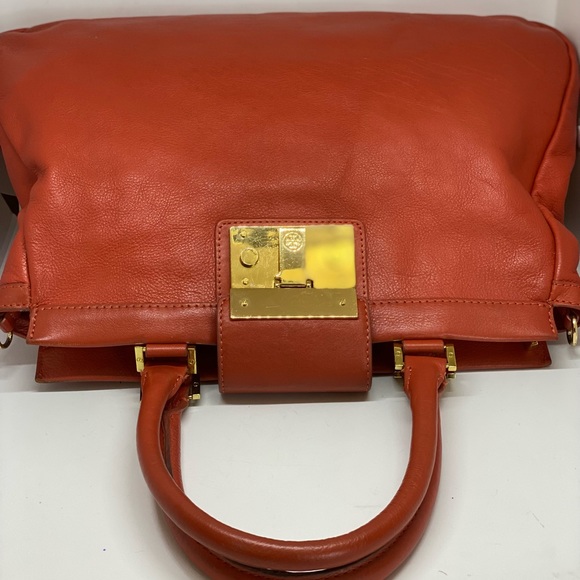 TORY BURCH Salmon Leather Tote - Picture 9 of 15
